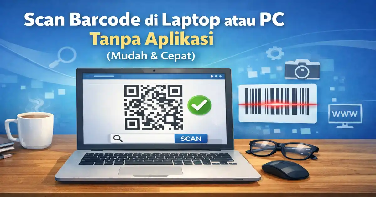 Scan Barcode di Laptop atau PC Tanpa Aplikasi (Mudah & Cepat)